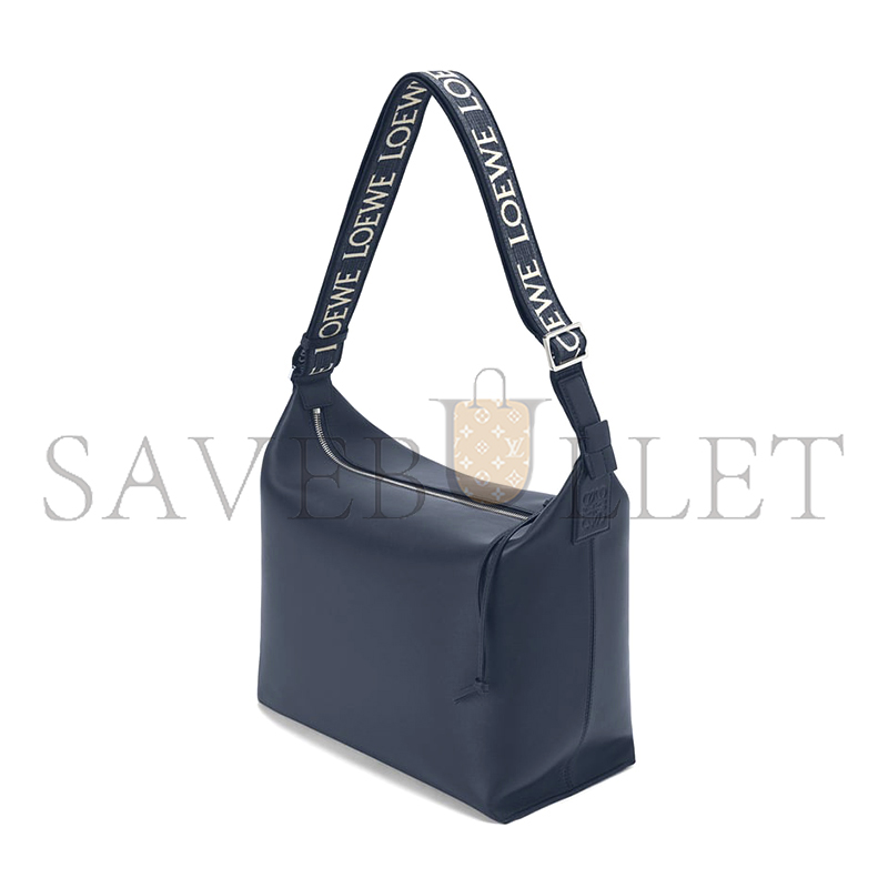 l0ew* cubi crossbody bag in S*pple smooth calfskin and jacquard b906k70x01 (44*30*18cm)